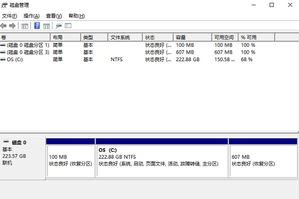 使用磁盤管理工具修復硬盤