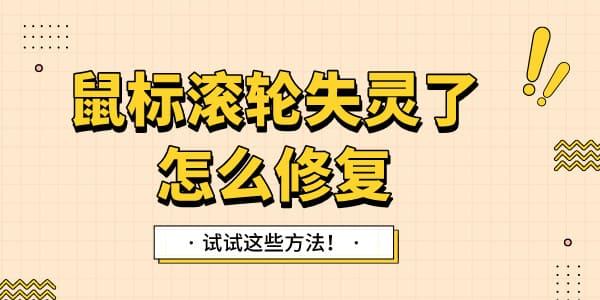 鼠標(biāo)滾輪失靈了怎么修復(fù) 試試這些方法！