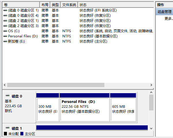 檢查磁盤管理工具